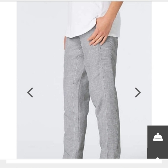 J. JILL SZ large white black striped Rayon linen blend elastic waist pants new - Picture 1 of 7